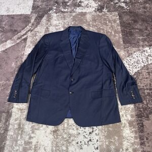 Brioni Jacket Blazer Super 150's Men's 56R Navy Blue Two Button Wool Nomentano